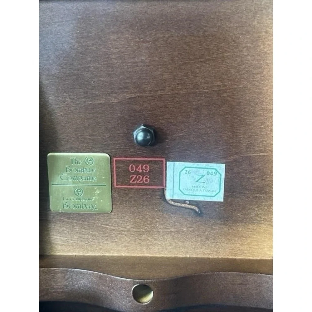 Bombay‎ Clock 059 Picture Frame Wood Vintage Made In Taiwan Working